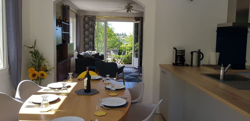 Patio doors in the lounge lead out onto....