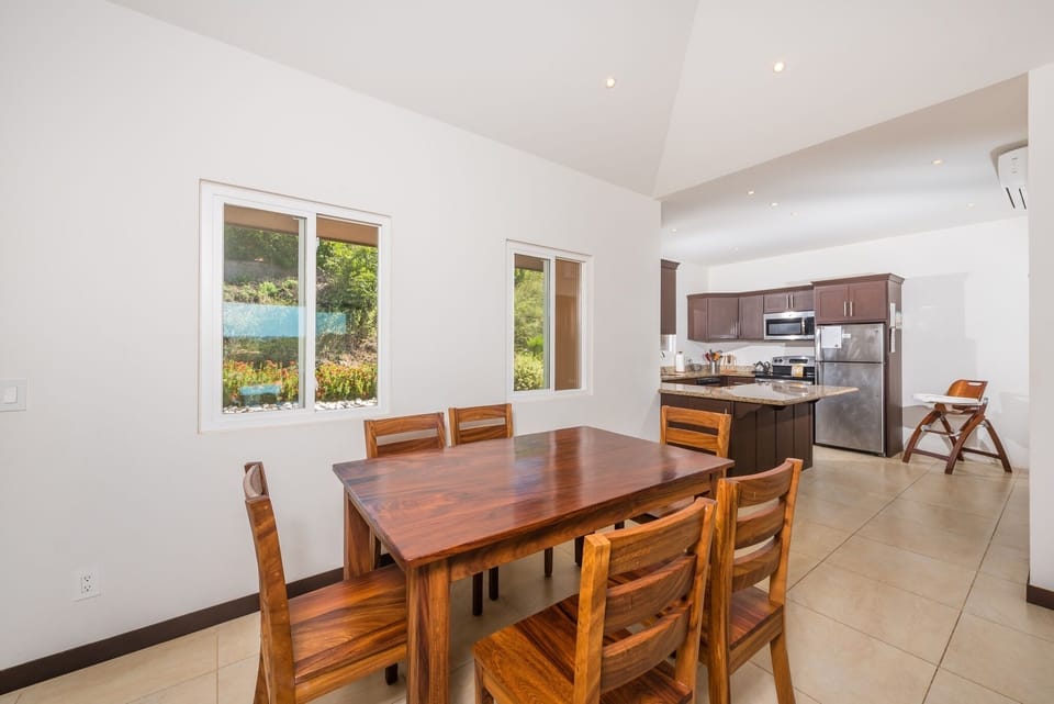 Dining table with seating for 6