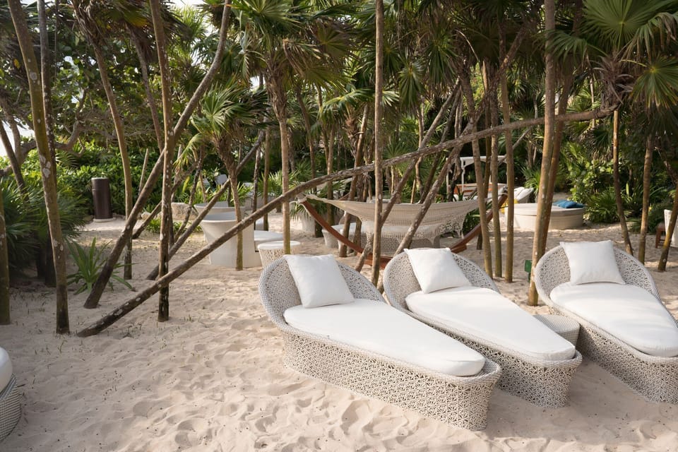 Beach relaxation area
