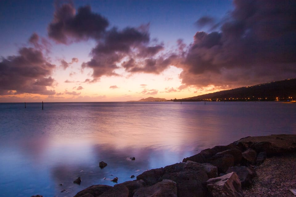 Sunset from the beach 5 minutes away, beside back side of Diamond Head.