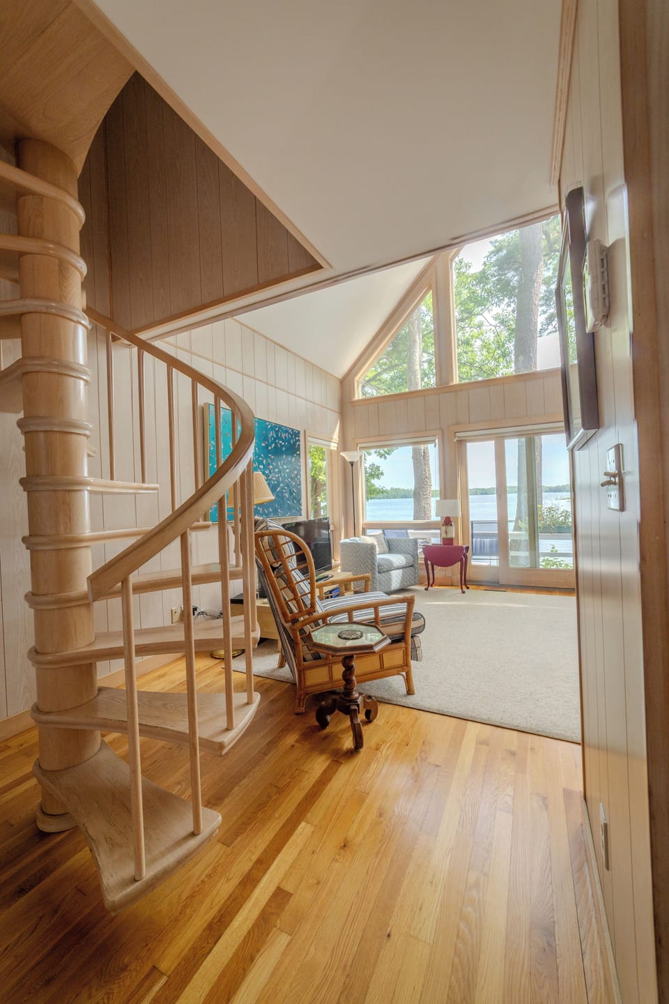 View of Living Room from the Primary Bedroom