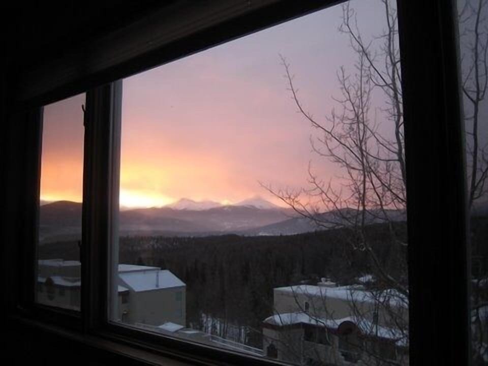 Sunrise from the living room window