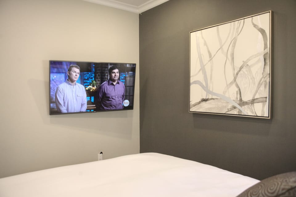 55in smart tv in the master bedroom