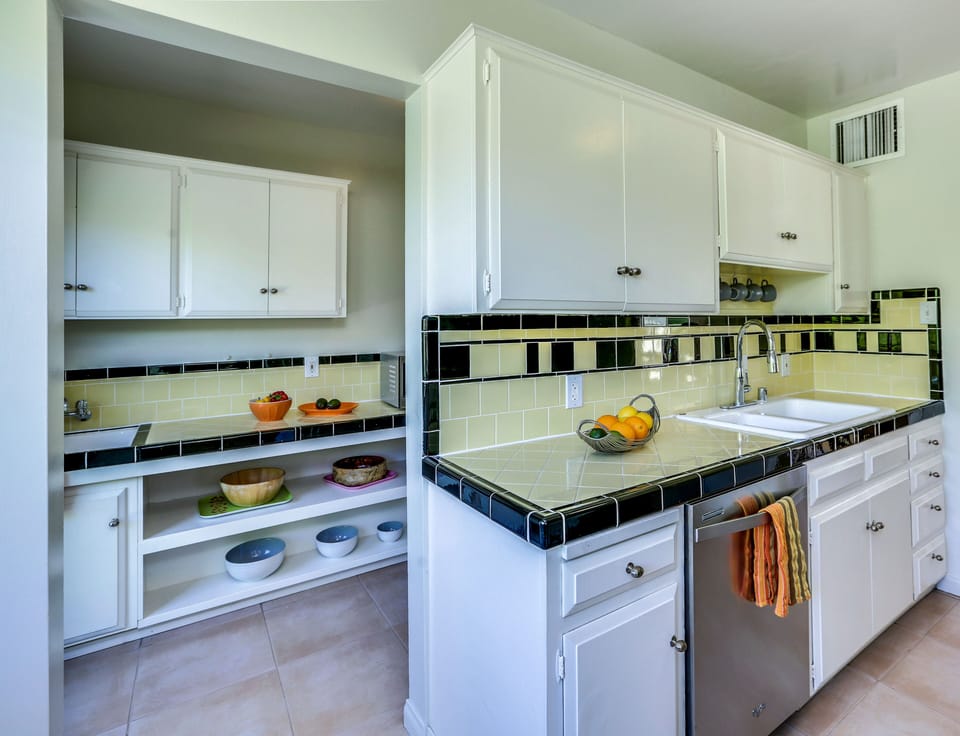 Cook's kitchen with butler's pantry and extra counter and cabinet space