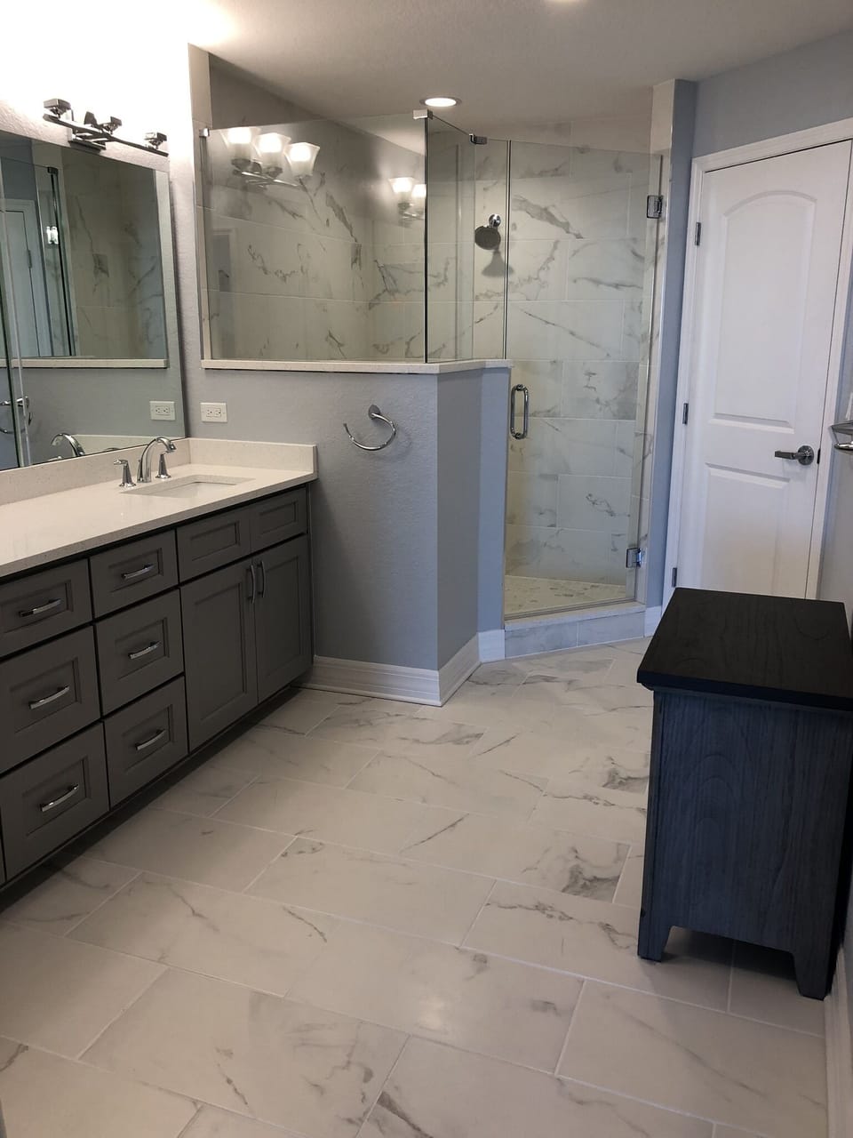 master bath with large shower 