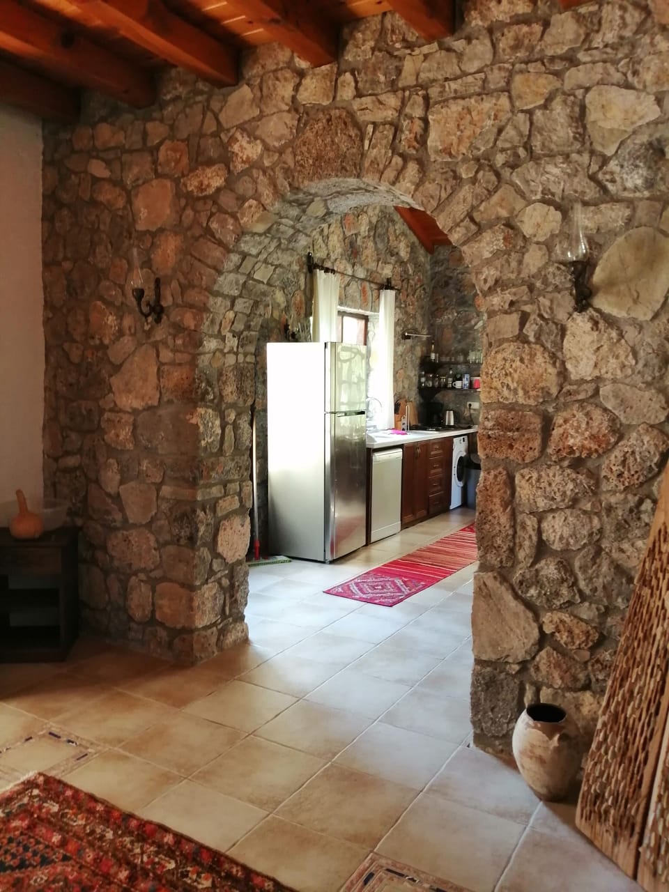 View to the kitchen from old ruin