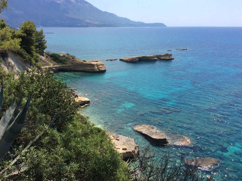 Another gorgeous beach in Spartia: cclear waters make it ideal for snorkeling
