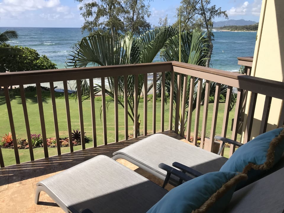 Never direct sun into the condo but just enough on the lanai for a good tan.