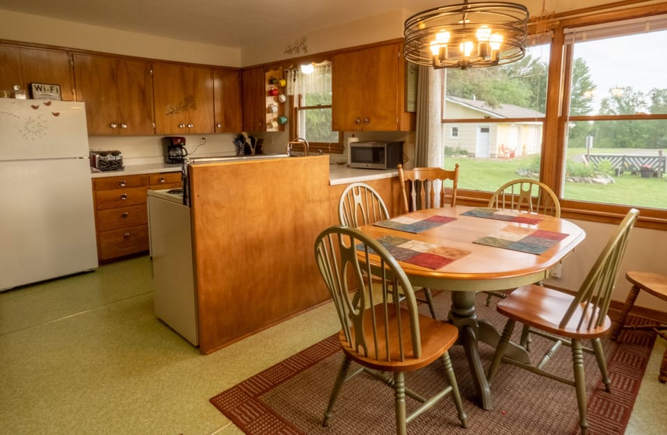 kitchen and dining