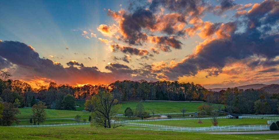 Sunset from The Silo Cookhouse