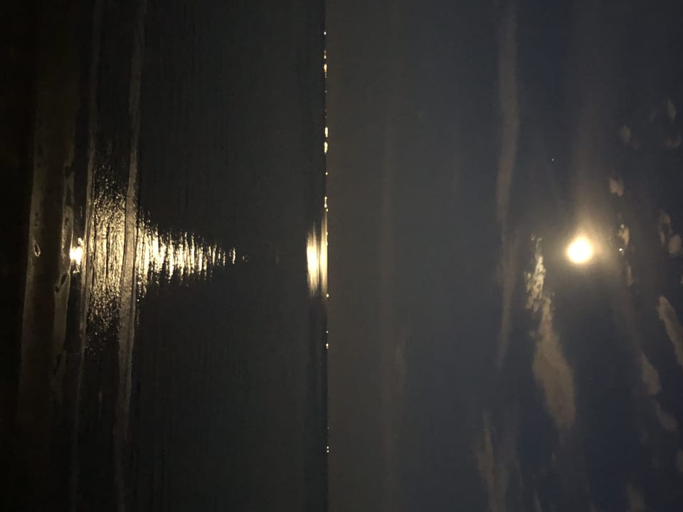 Moon rise over The Gulf of Mexico