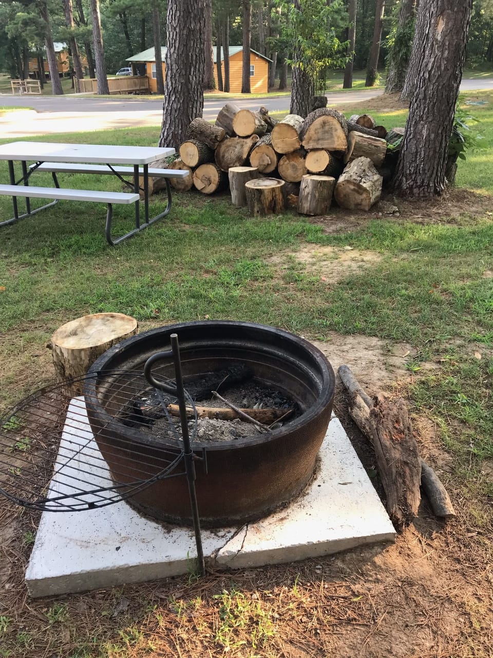 Firepit with Swing Away Grill