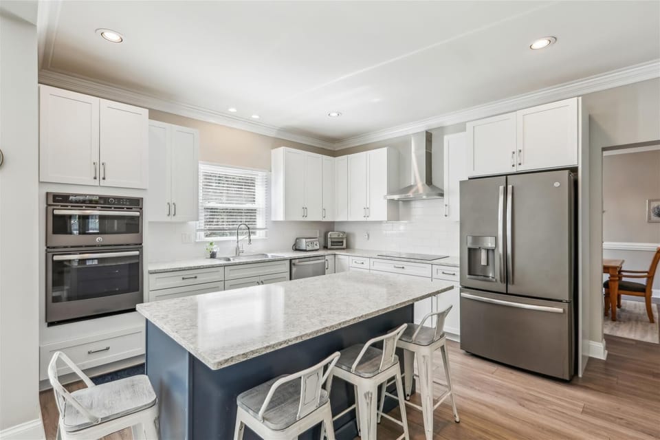 Kitchen with Large Island at 3 Laurel Lane
