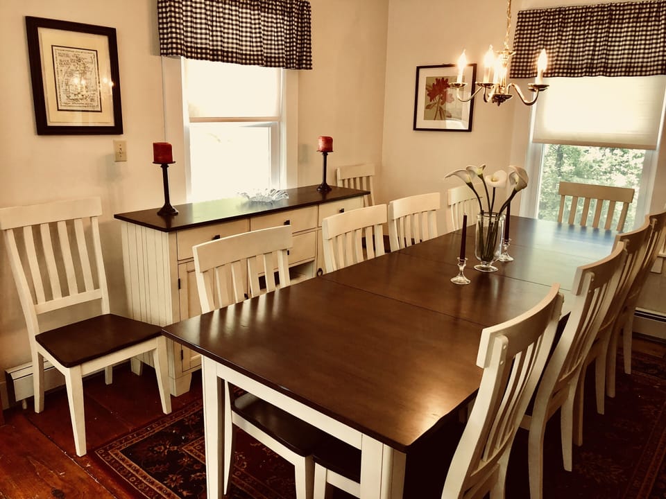 Large and roomy dining table