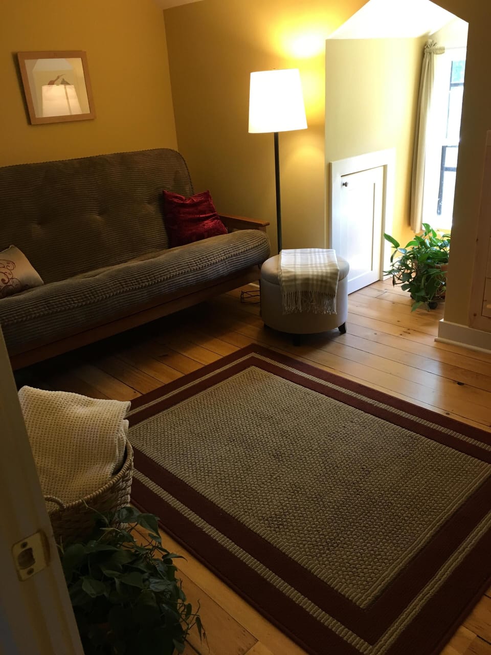 Upstairs sitting room with futon