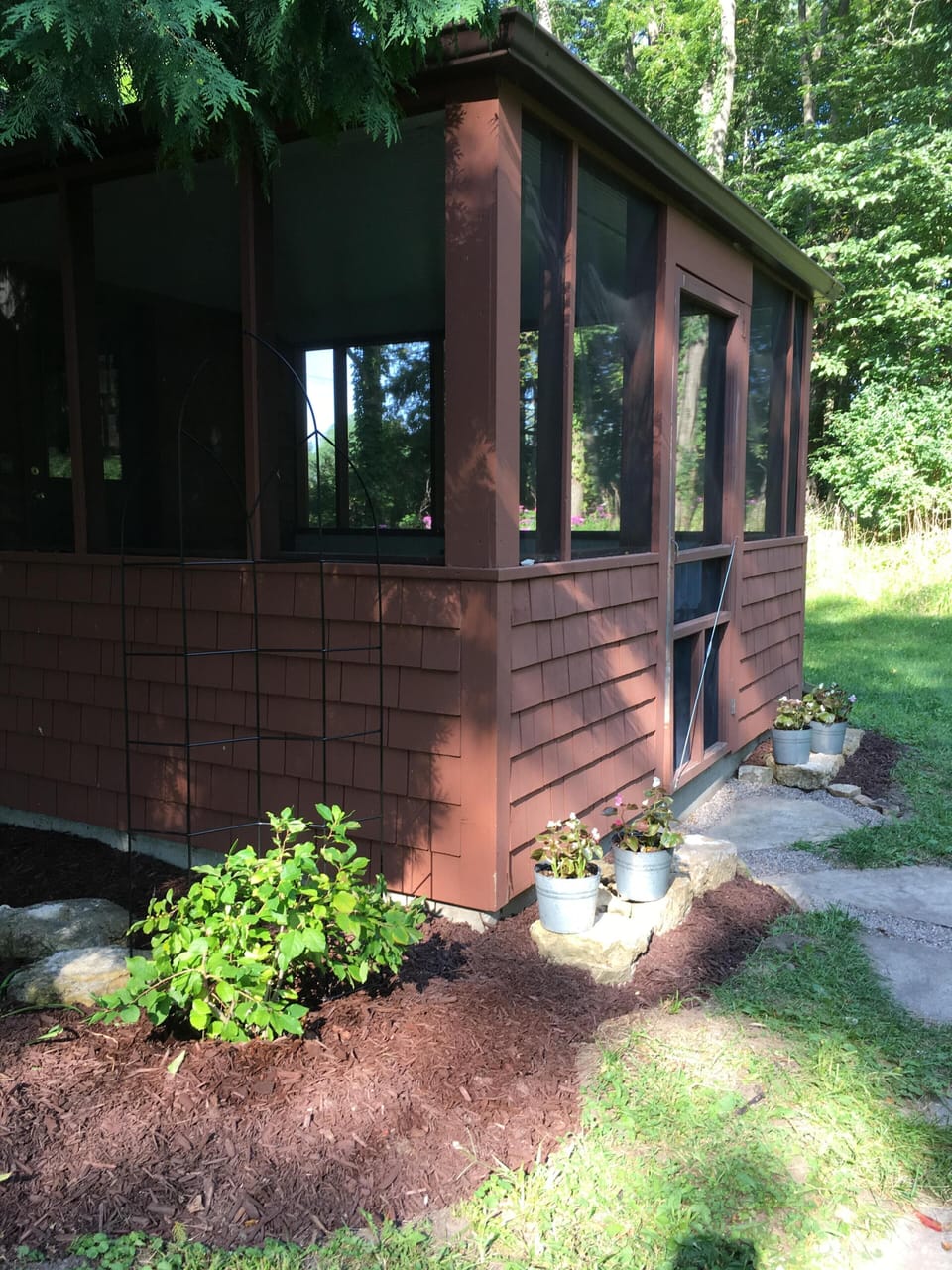 The back porch