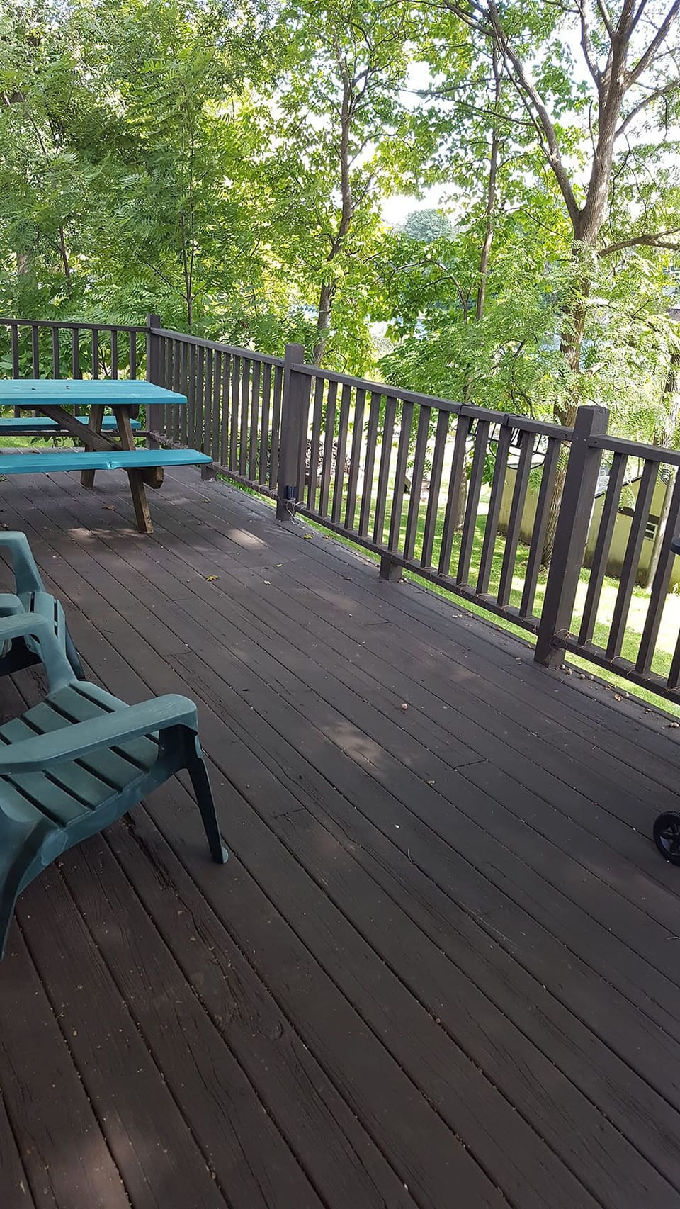 Plenty of room for family to gather, eat, and enjoy.