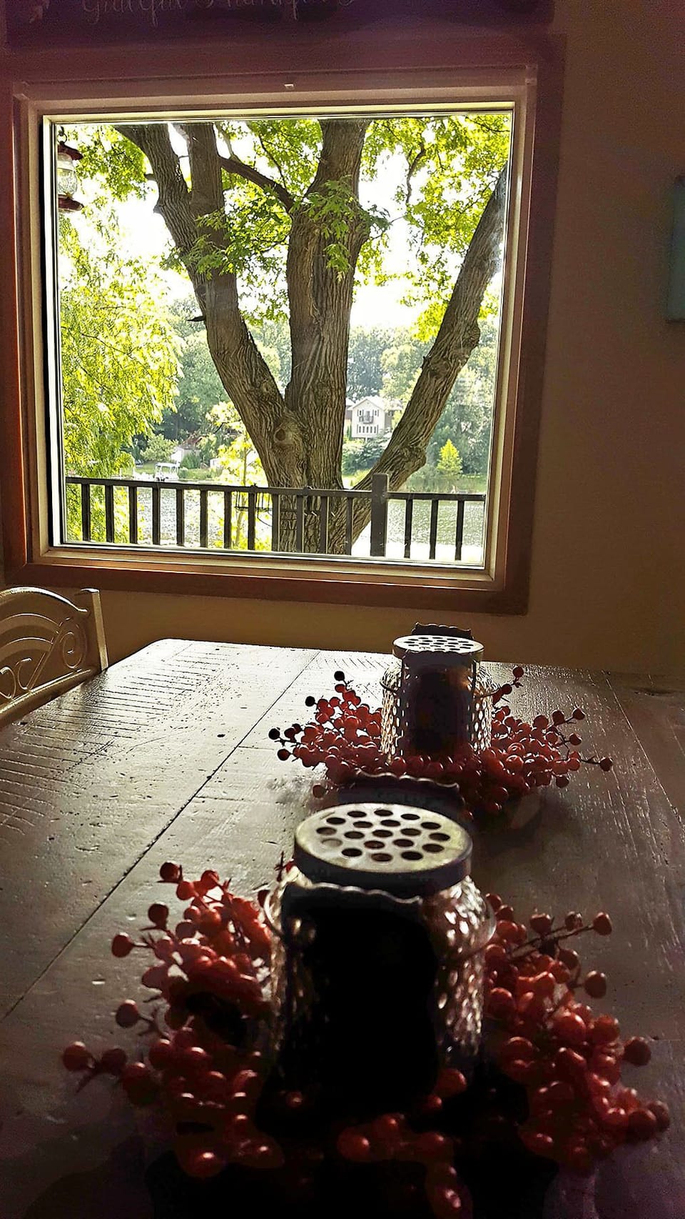 Enjoy a morning cup of coffee watching the sunrising over the water. 