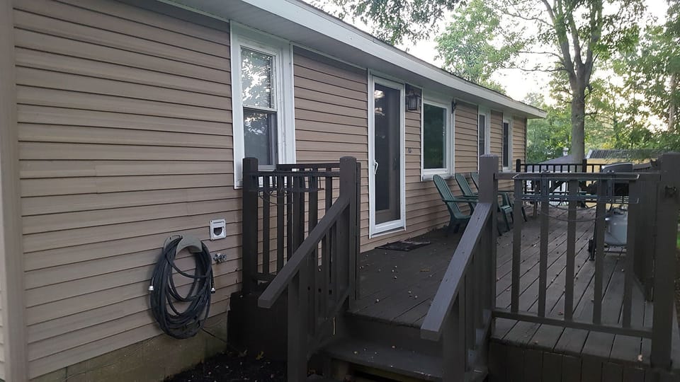Expansive deck with plenty of lake views!