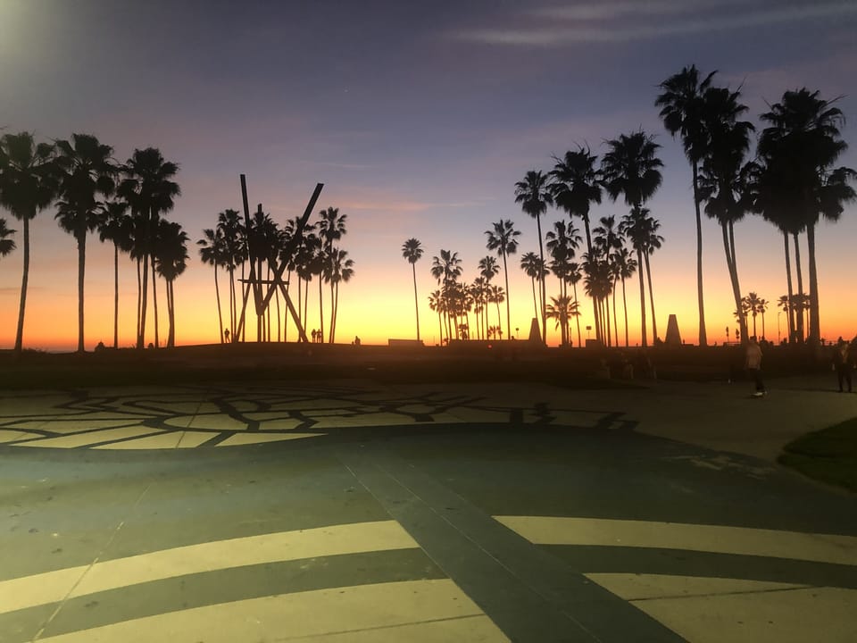 Venice Beach at twilight 