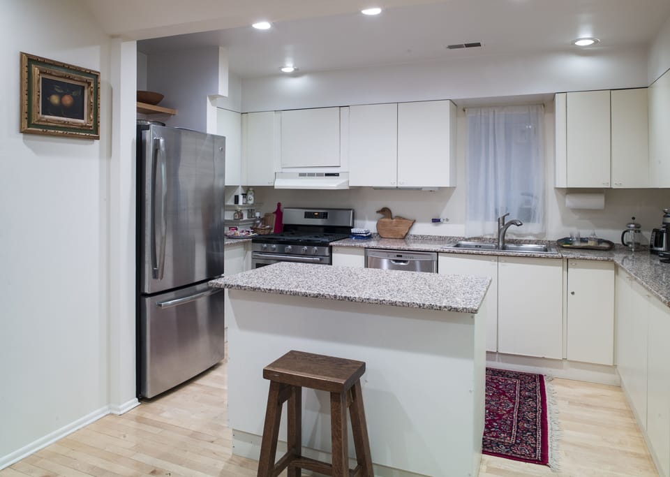 Kitchen is on the first floor