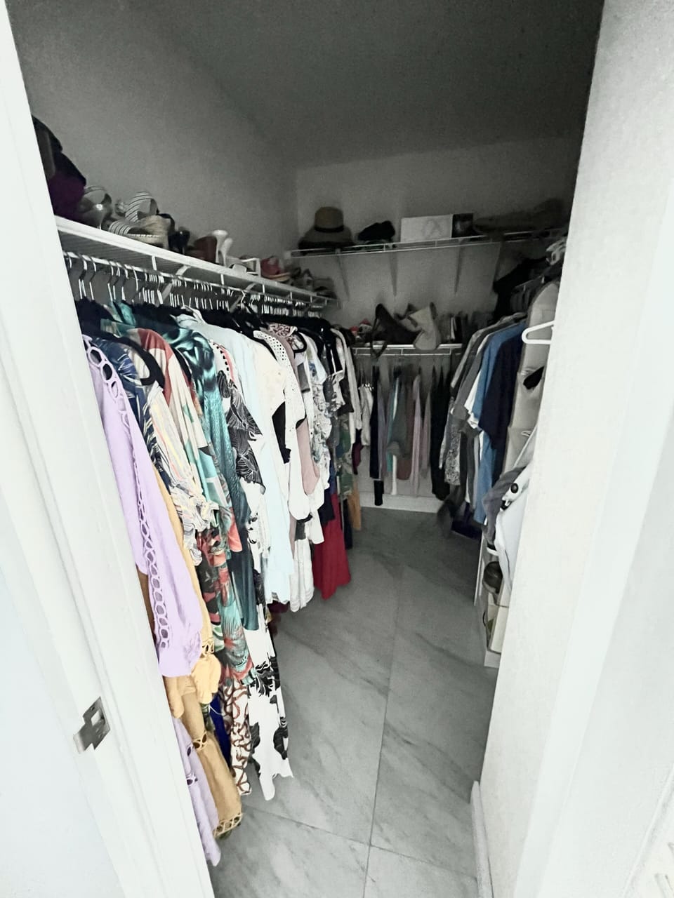 large walk-in closet