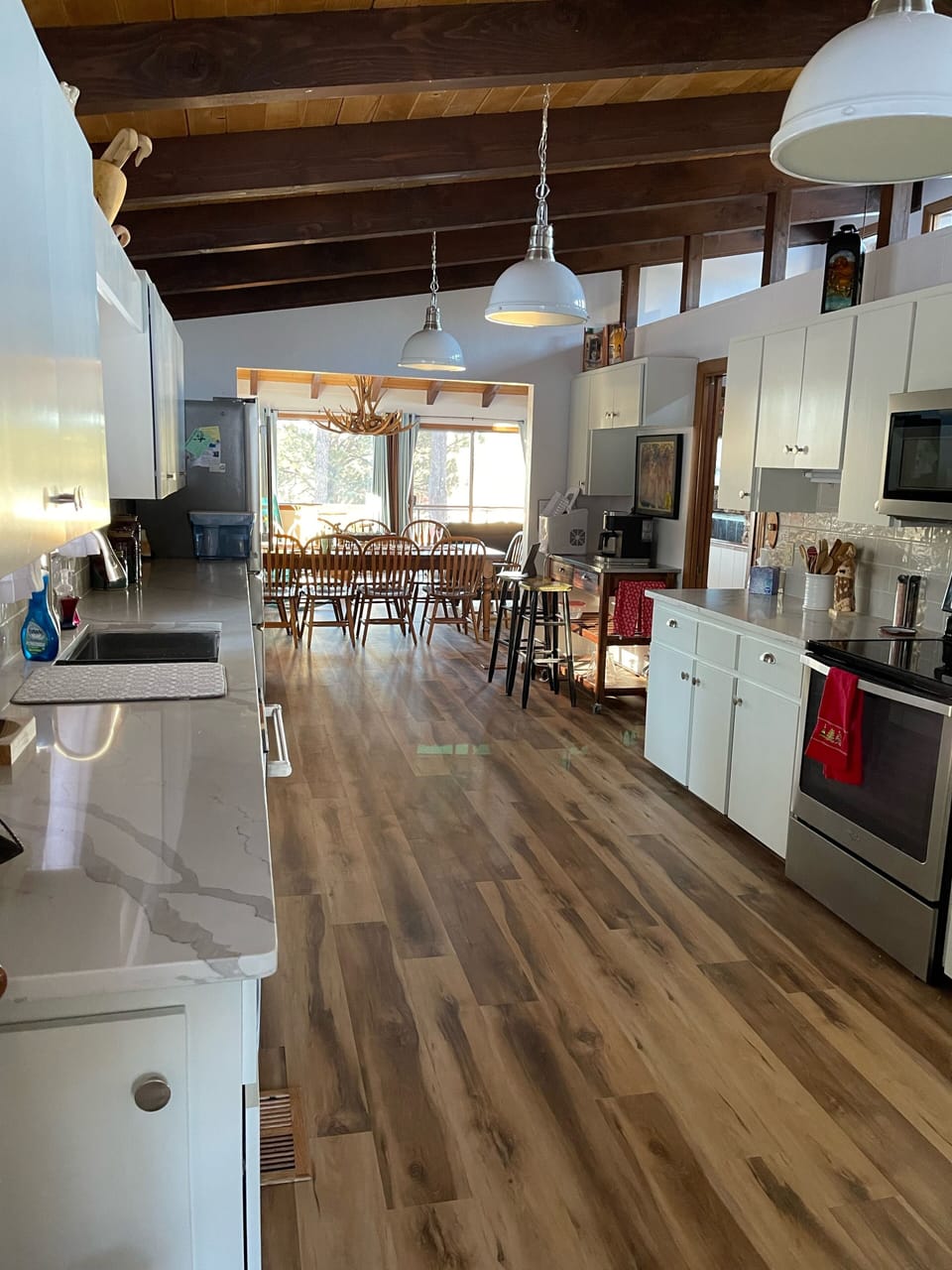 Large open kitchen 