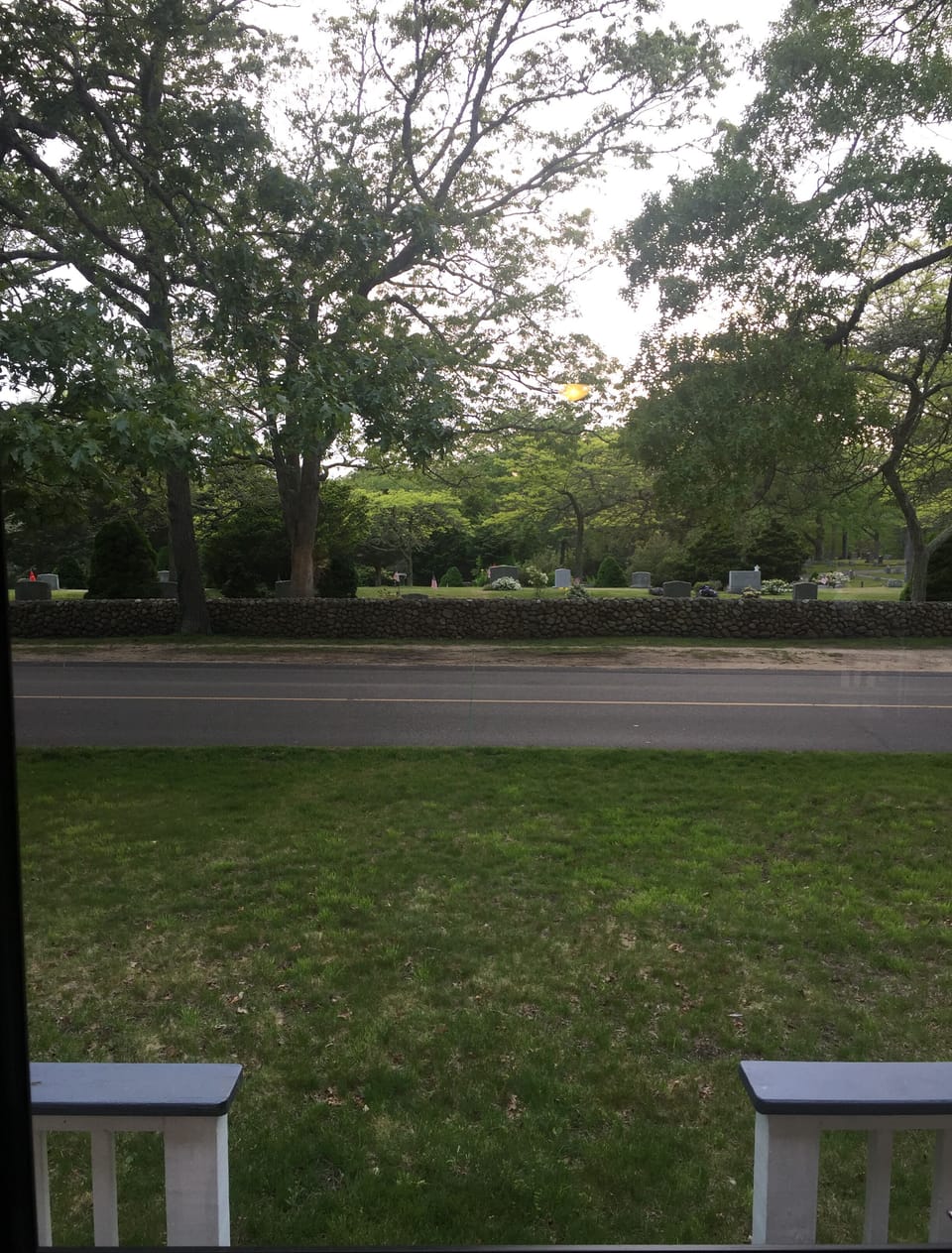 View out front windows 