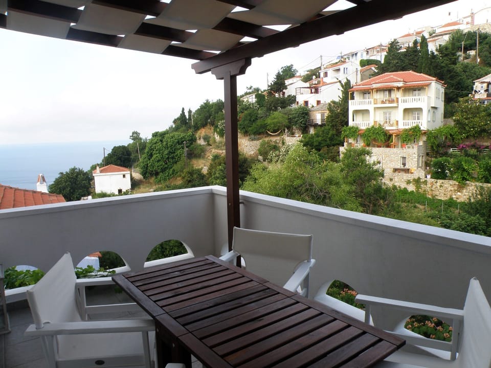 First floor veranda and view