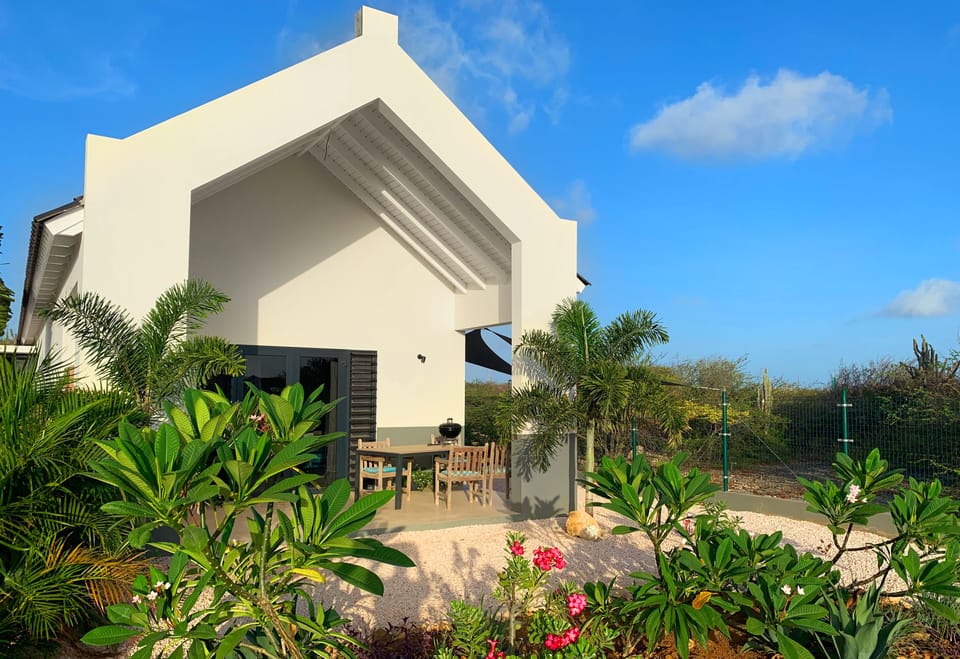 Front side, private entrance, porch, bbq and much more