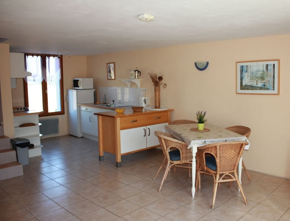 Kitchen and dining area