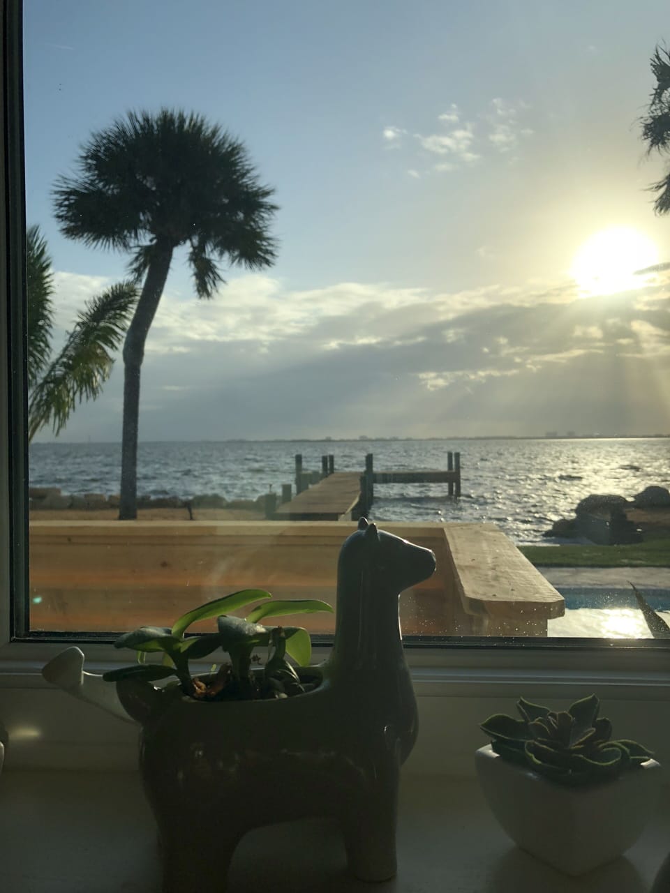 Not a bad view while doing the dishes.