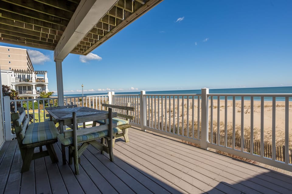 Oceanfront Balcony off the Living Room
