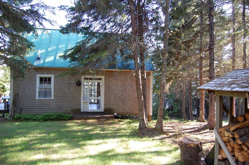 back of house, wood shed