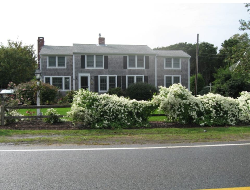 Surrounded by flowering gardens