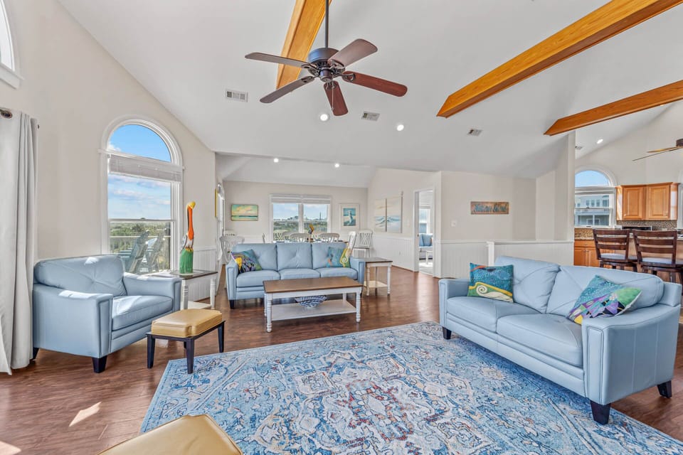 Surf or Sound Realty - 863 - Carolina Dune - Great Room -3