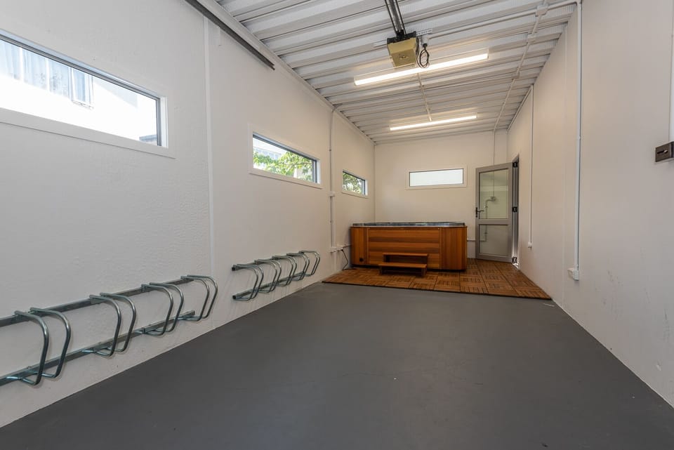 Spa room with bike racks