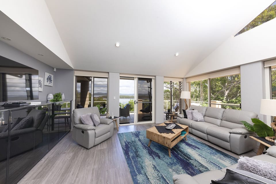 Dual access from the loungeroom to the wrap-around balcony