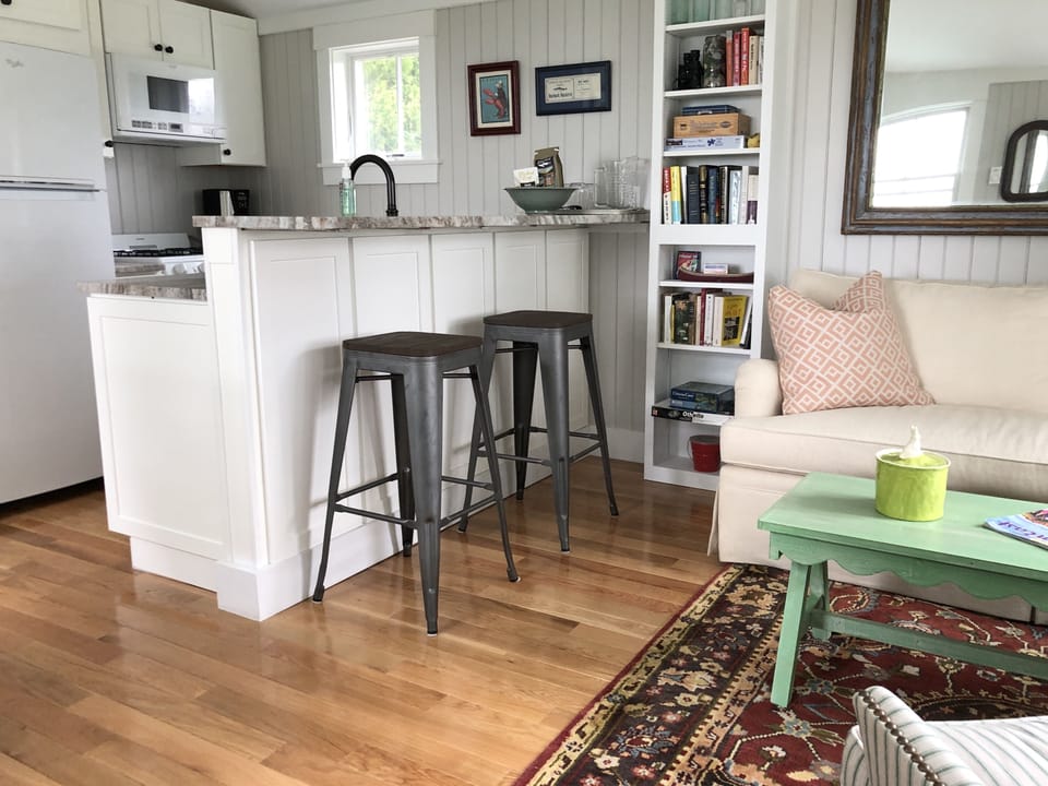 Stools and coffee bar