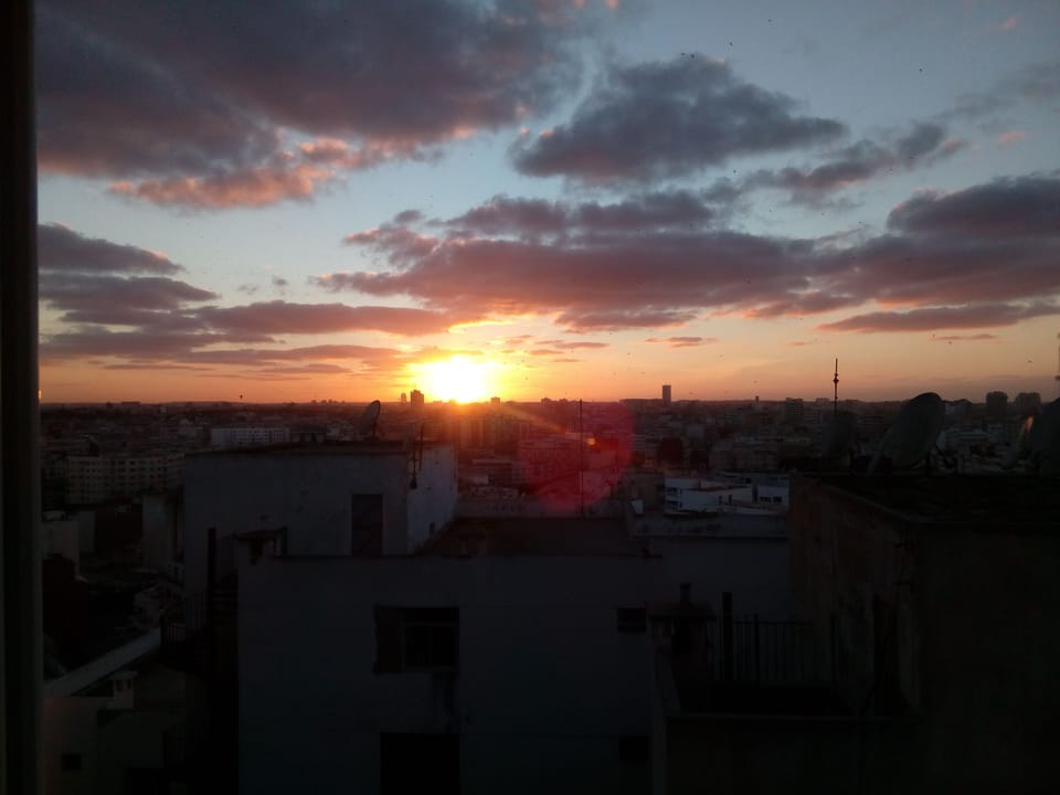 Sunset from the laundry room