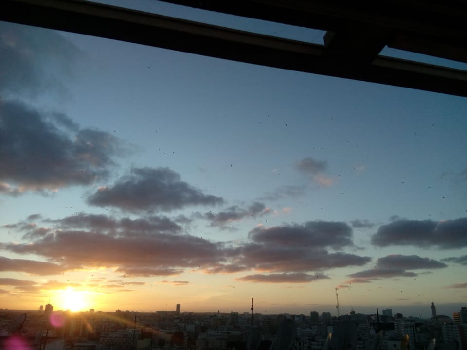 Sunset from the laundry room