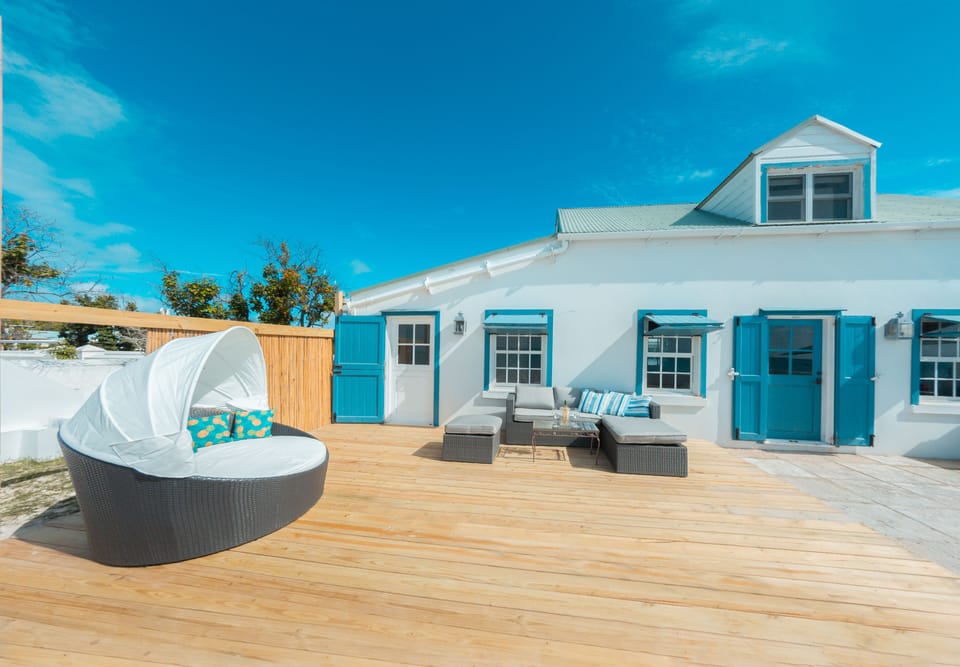 Back view of home