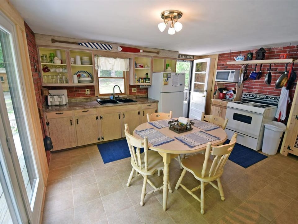Another view of the kitchen, as seen from from the living room.