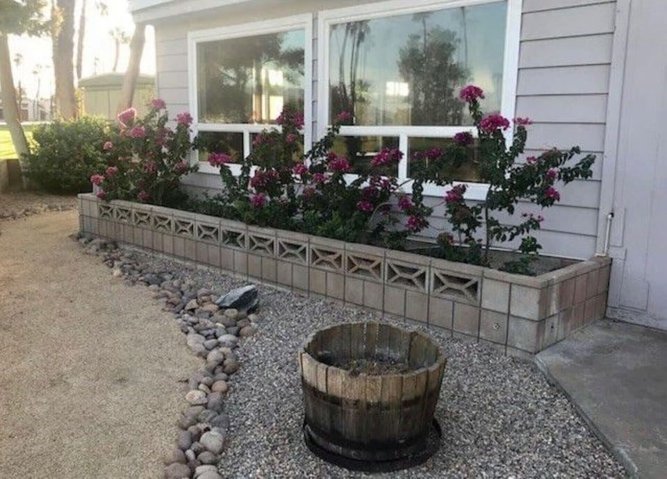 North side of home (facing the golf course)