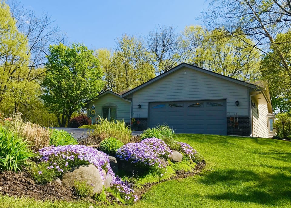 Street view, ample parking in driveway. Guests park on right side (West side)