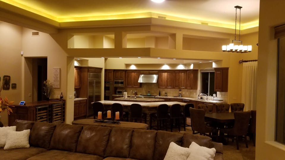 Kitchen and bar