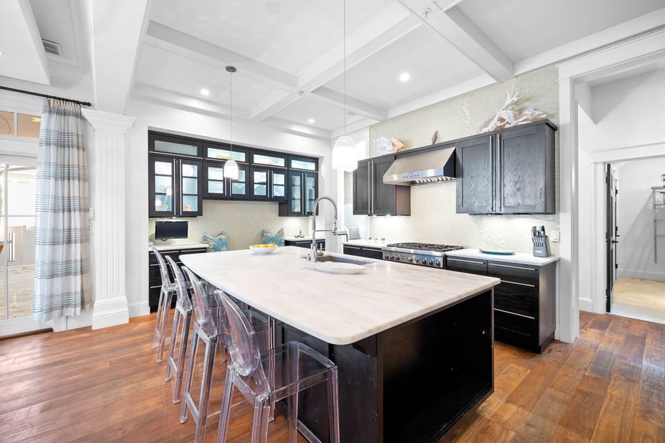 Kitchen - Featuring a Wine Cooler & Ice Maker