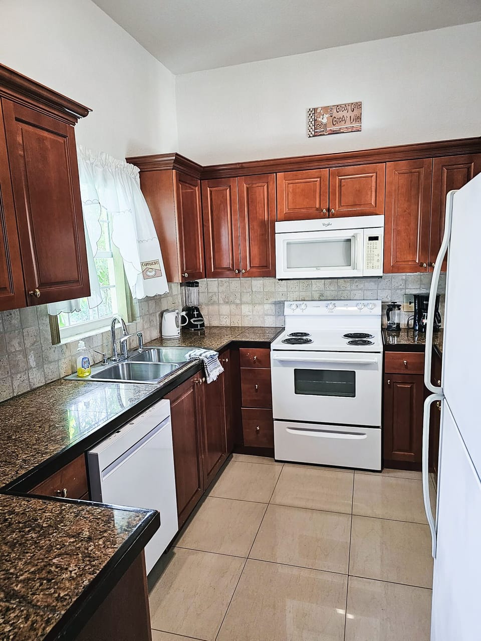 Full Kitchen of Sea Villa, left view.
