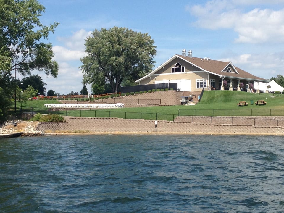 Boat to (18 hole)  Pokegama Golf course...you can see it from our property!