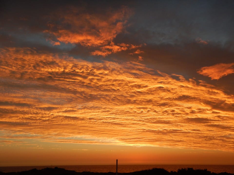 Sunsets directly opposite to die for.